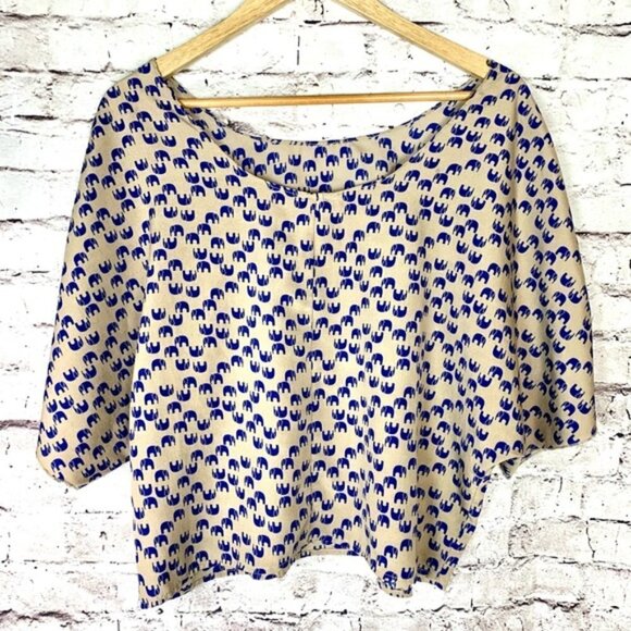 Cropped Elephant Tops Size M - Picture 6 of 7